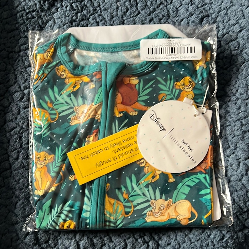 Little Sleepies Lion Ling Zippy 12-18months NIB